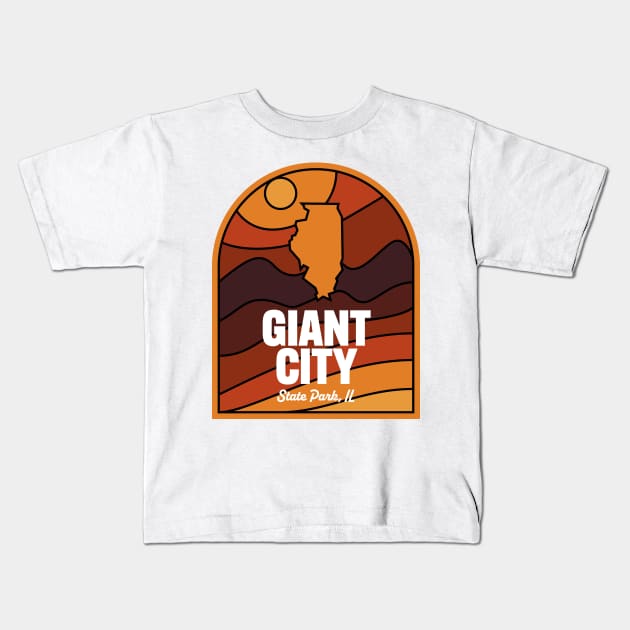 Giant City State Park Illinois Kids T-Shirt by HalpinDesign